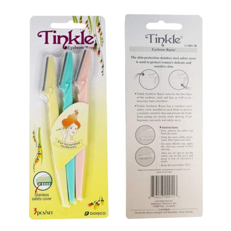 Tinkle Eye Brow and Facial Hair Razor- Original - 3 Razors Pack ...